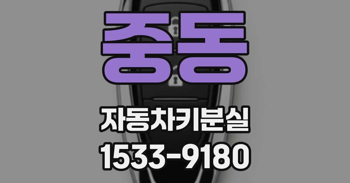 중동 자동차키분실