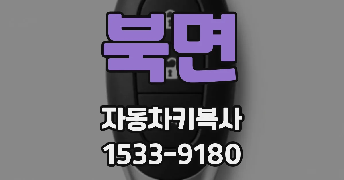 북면 자동차키복사