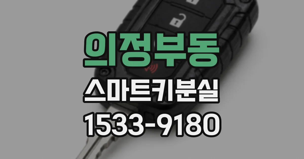 의정부동 스마트키분실