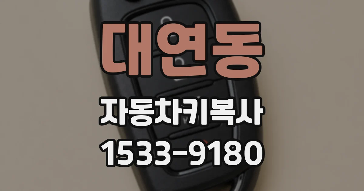 대연동 자동차키복사