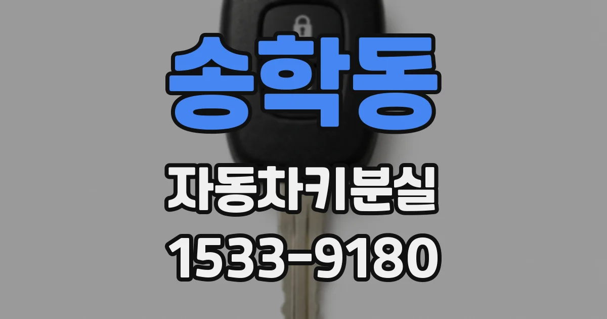 송학동 자동차키분실