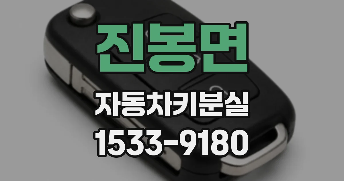 진봉면 자동차키분실