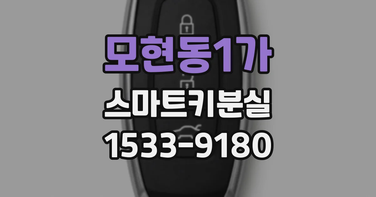 모현동1가 스마트키분실