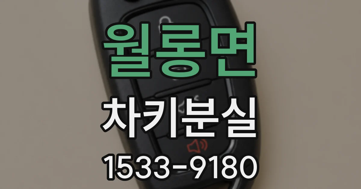 월롱면 차키분실