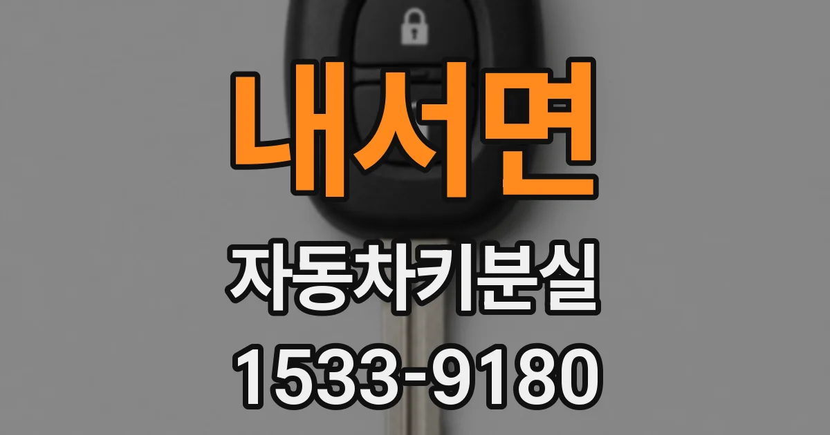 내서면 자동차키분실