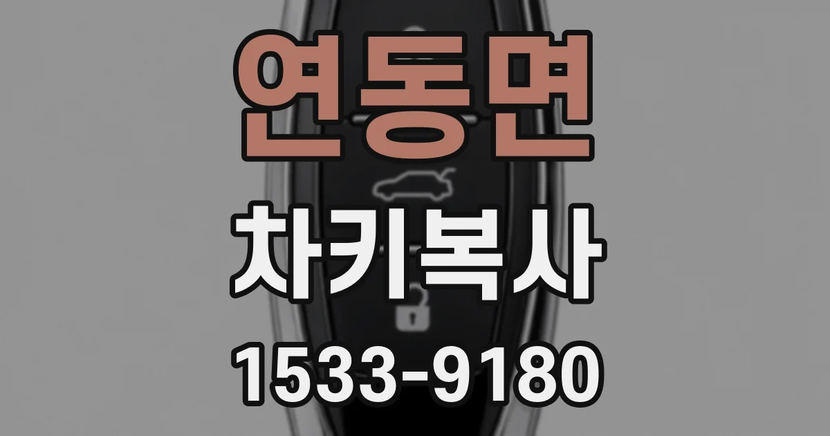 연동면 차키복사