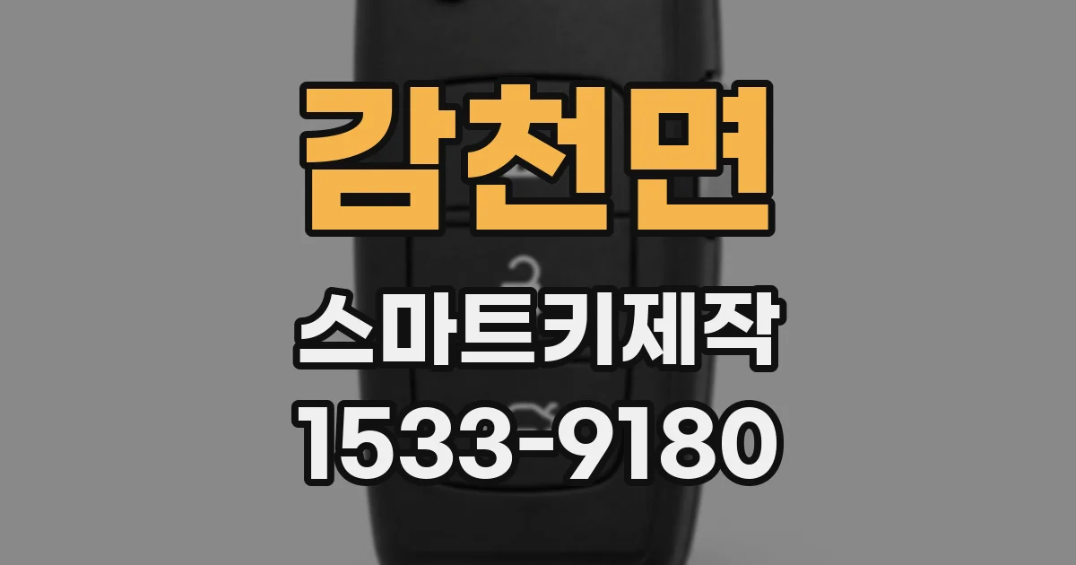 감천면 스마트키제작