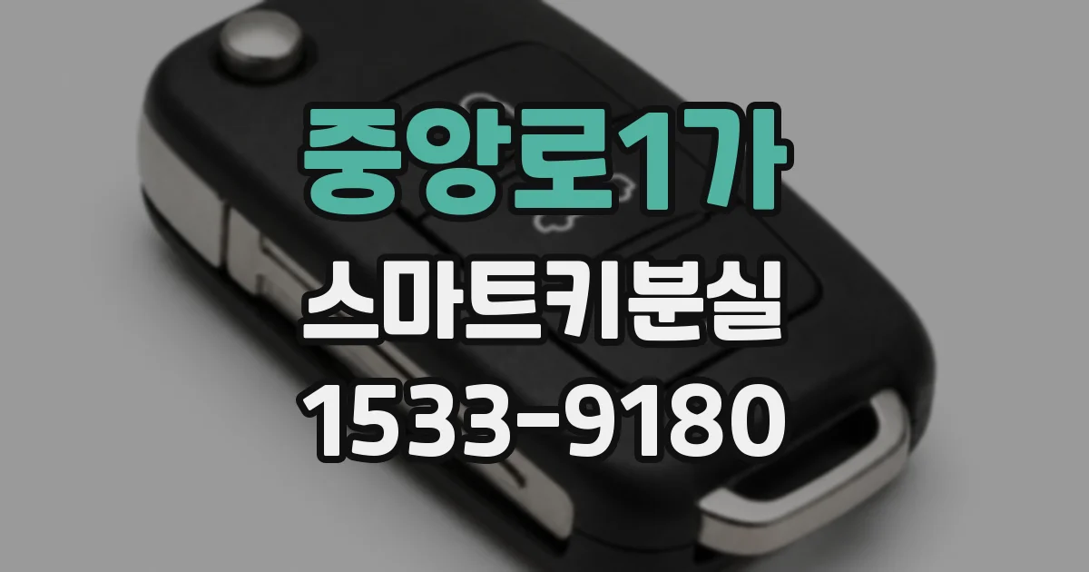 중앙로1가 스마트키분실