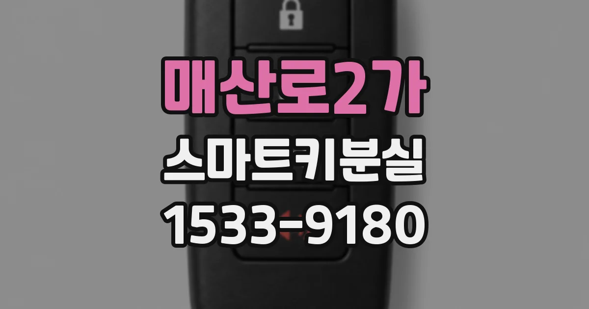매산로2가 스마트키분실