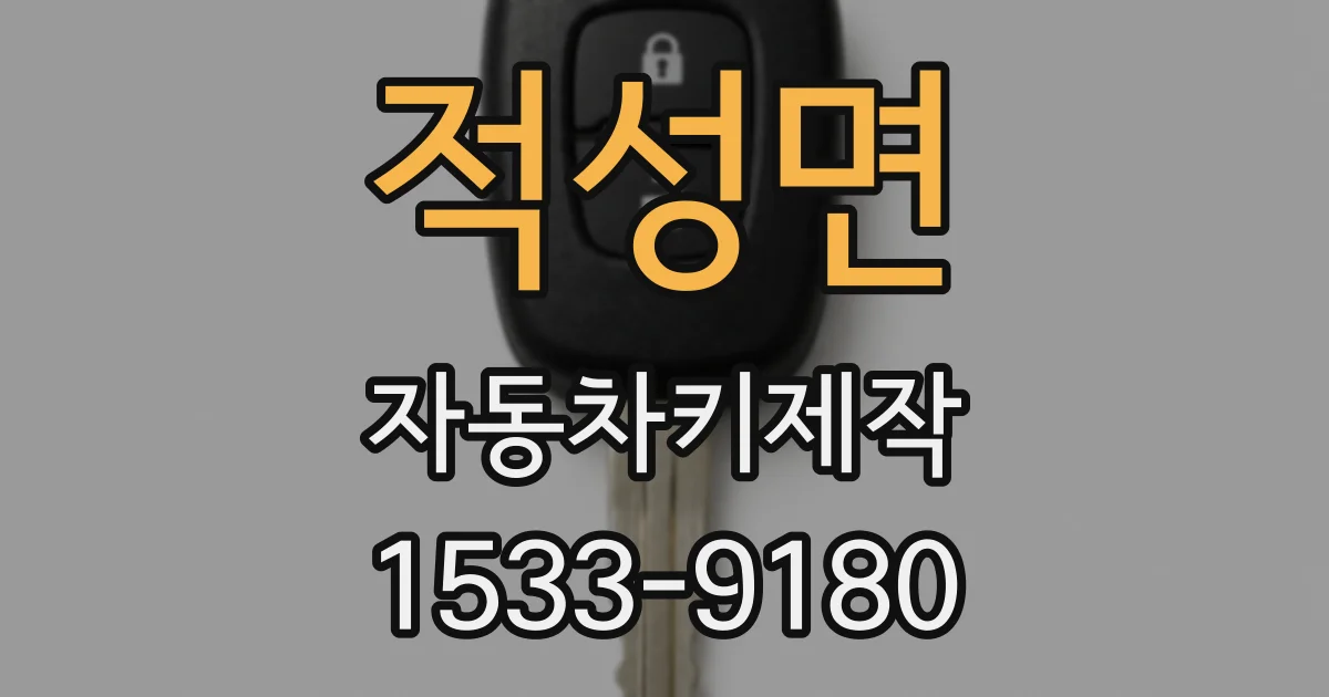 적성면 자동차키제작