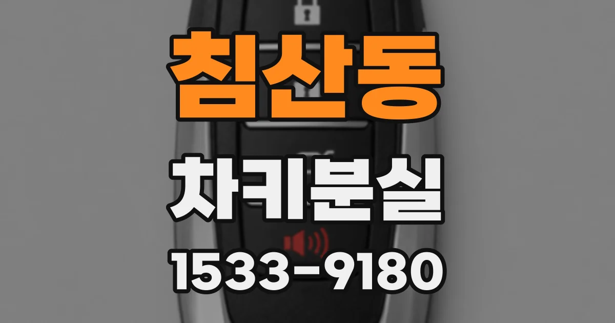 침산동 차키분실