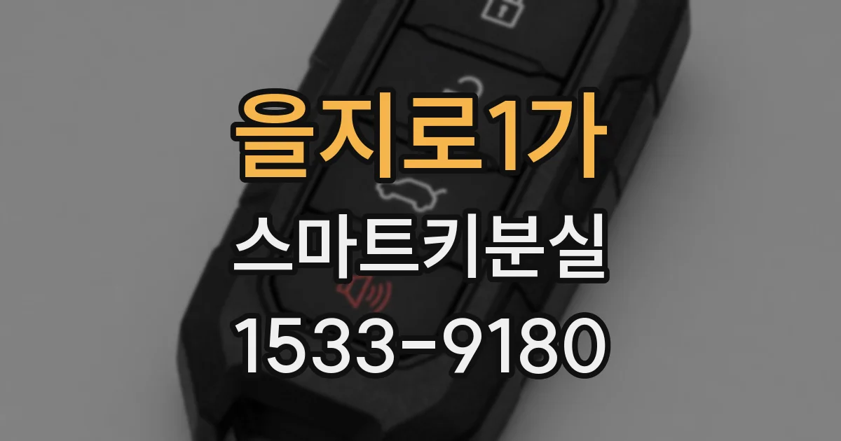 을지로1가 스마트키분실