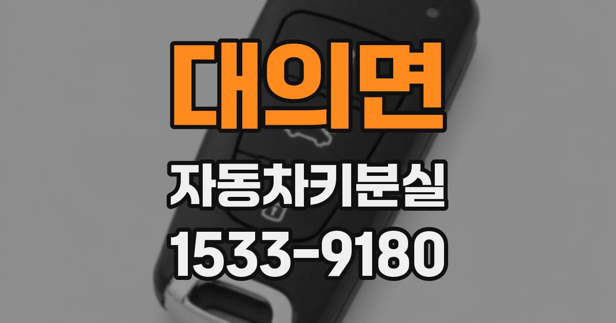 대의면 자동차키분실