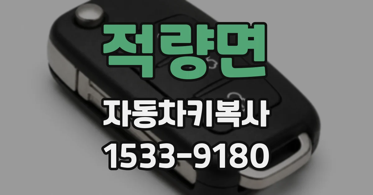 적량면 자동차키복사