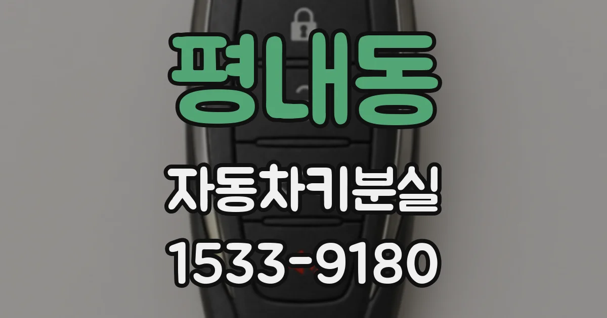 평내동 자동차키분실