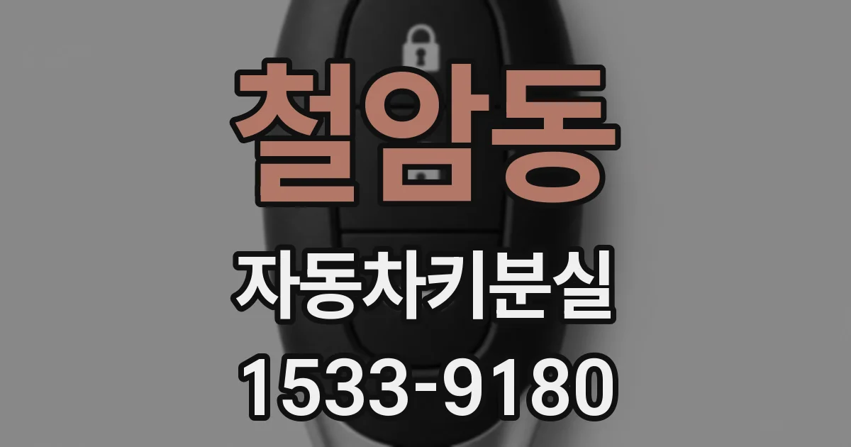 철암동 자동차키분실