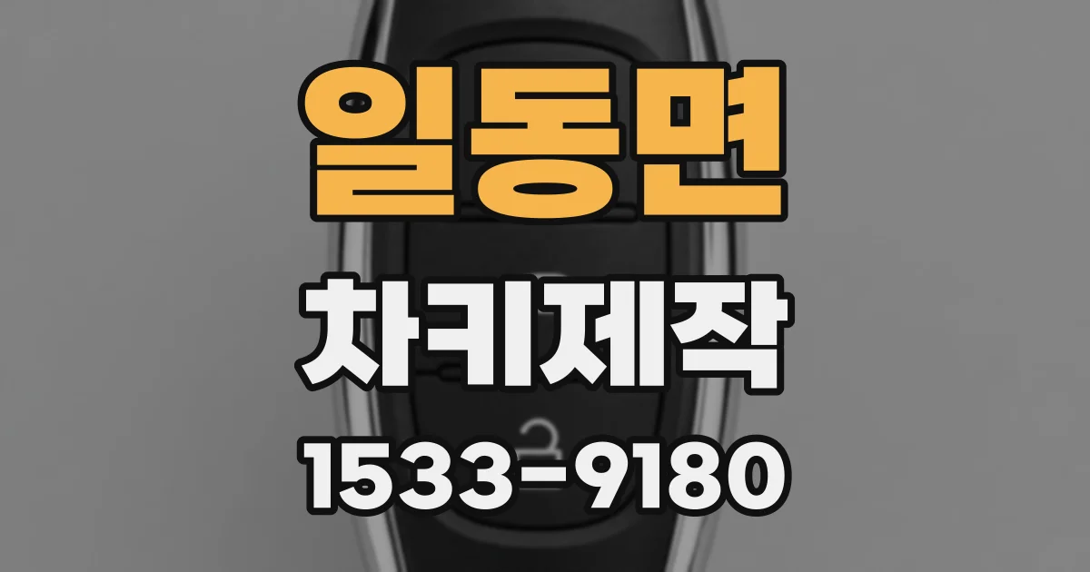 일동면 차키제작
