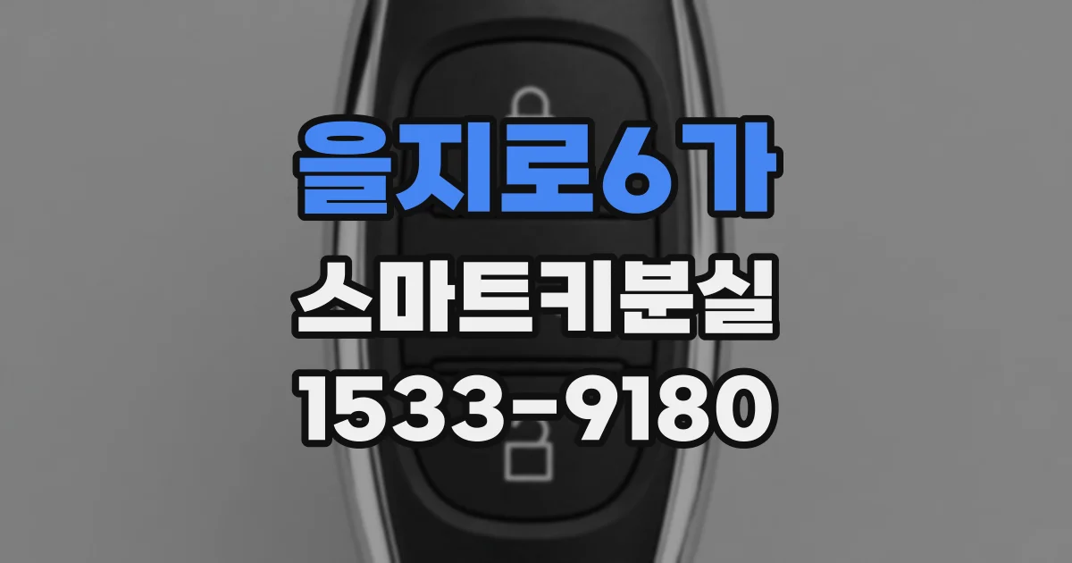 을지로6가 스마트키분실