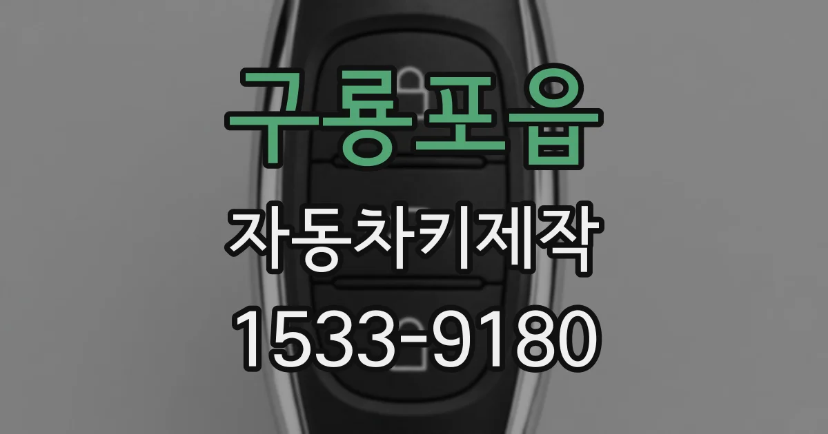 구룡포읍 자동차키제작
