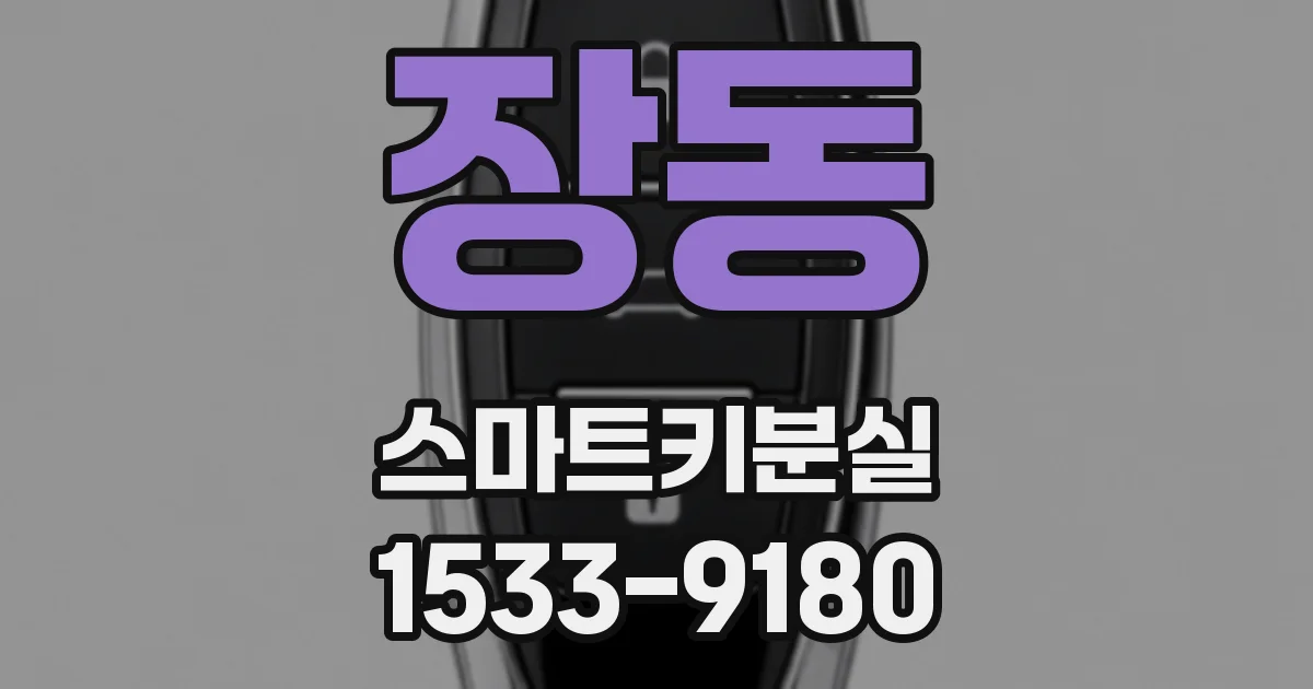 장동 스마트키분실