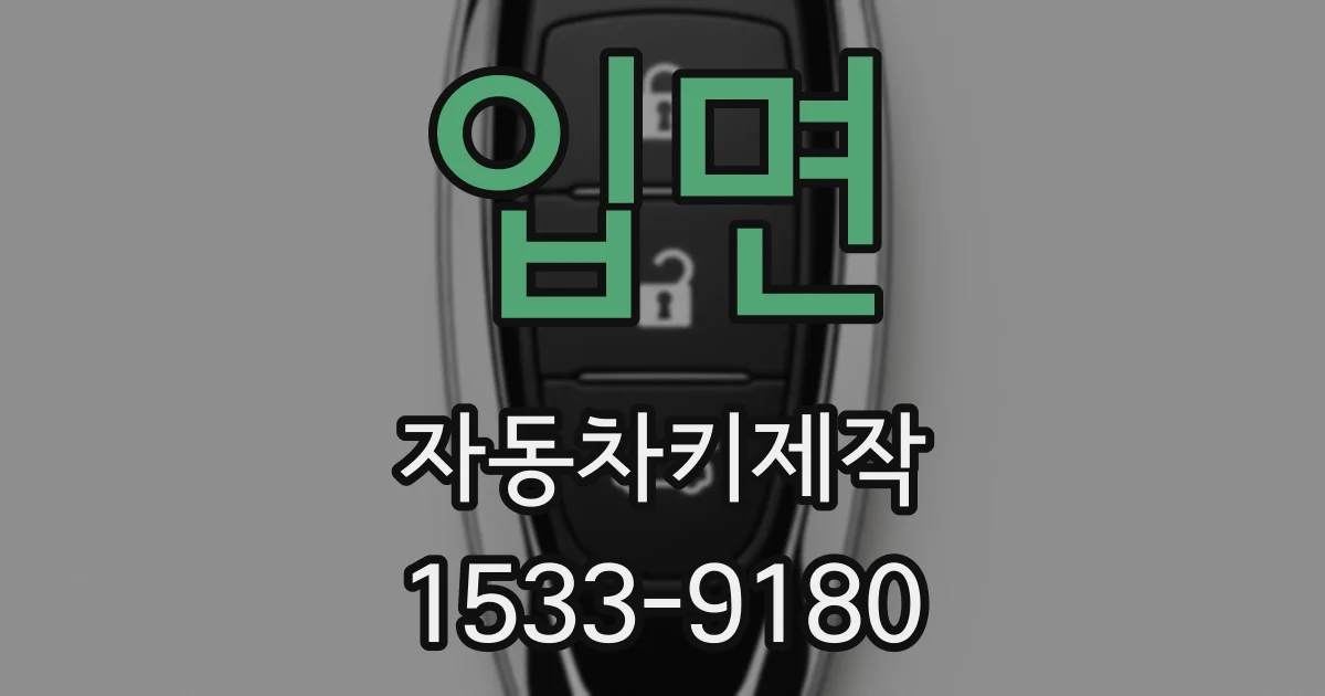입면 자동차키제작