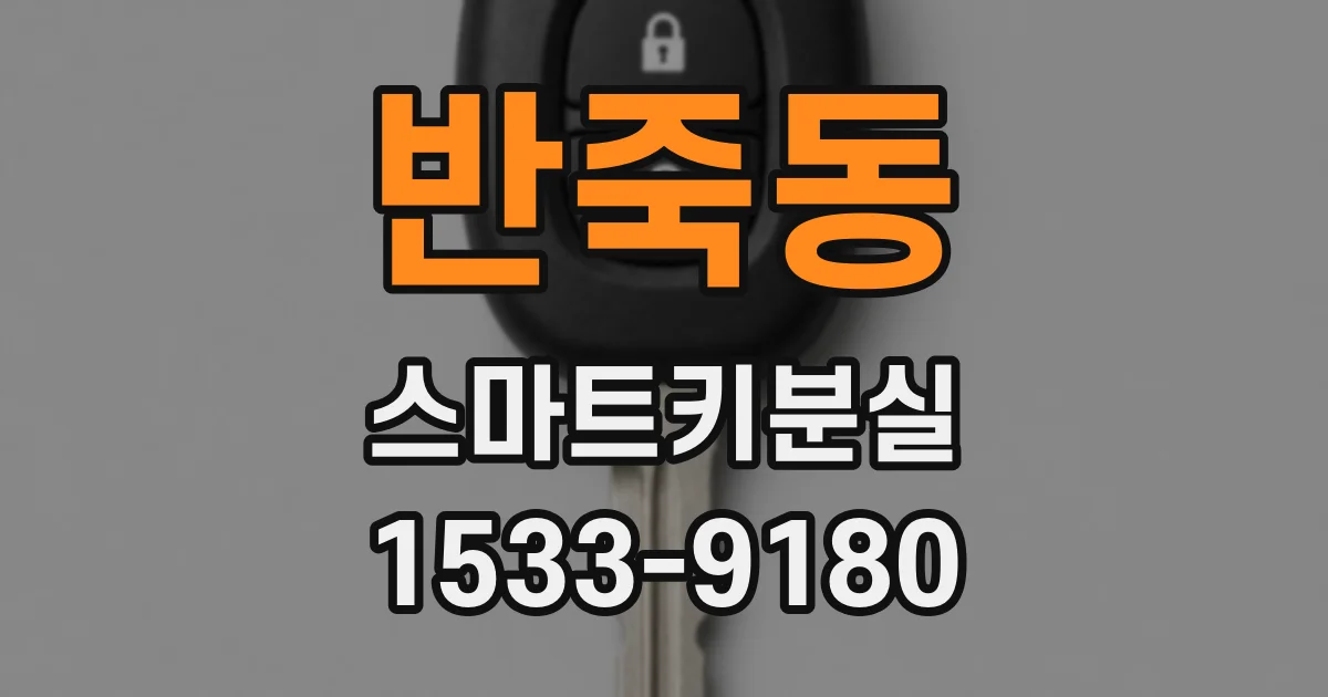 반죽동 스마트키분실