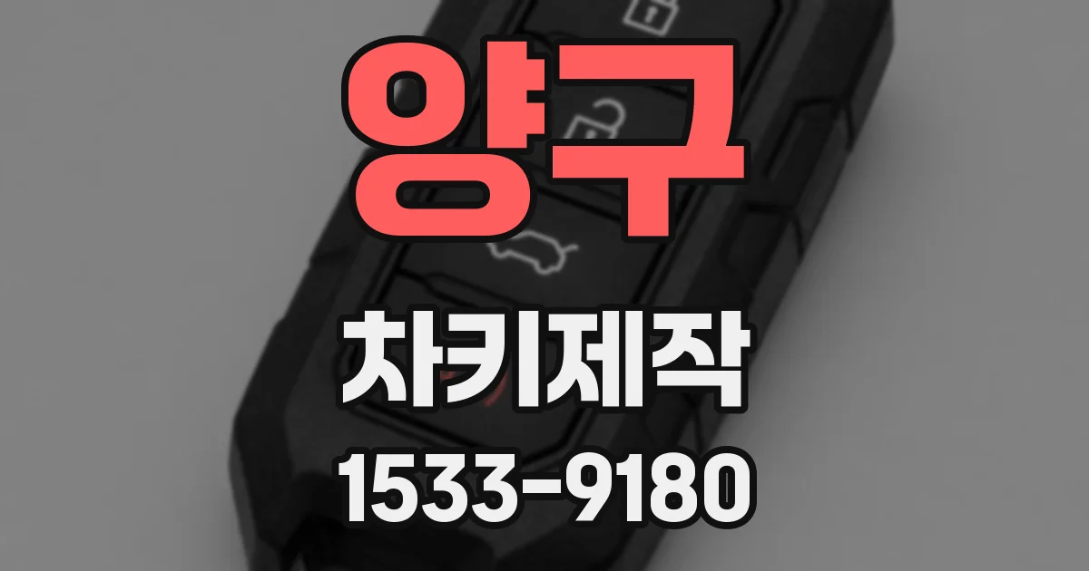 양구 차키제작