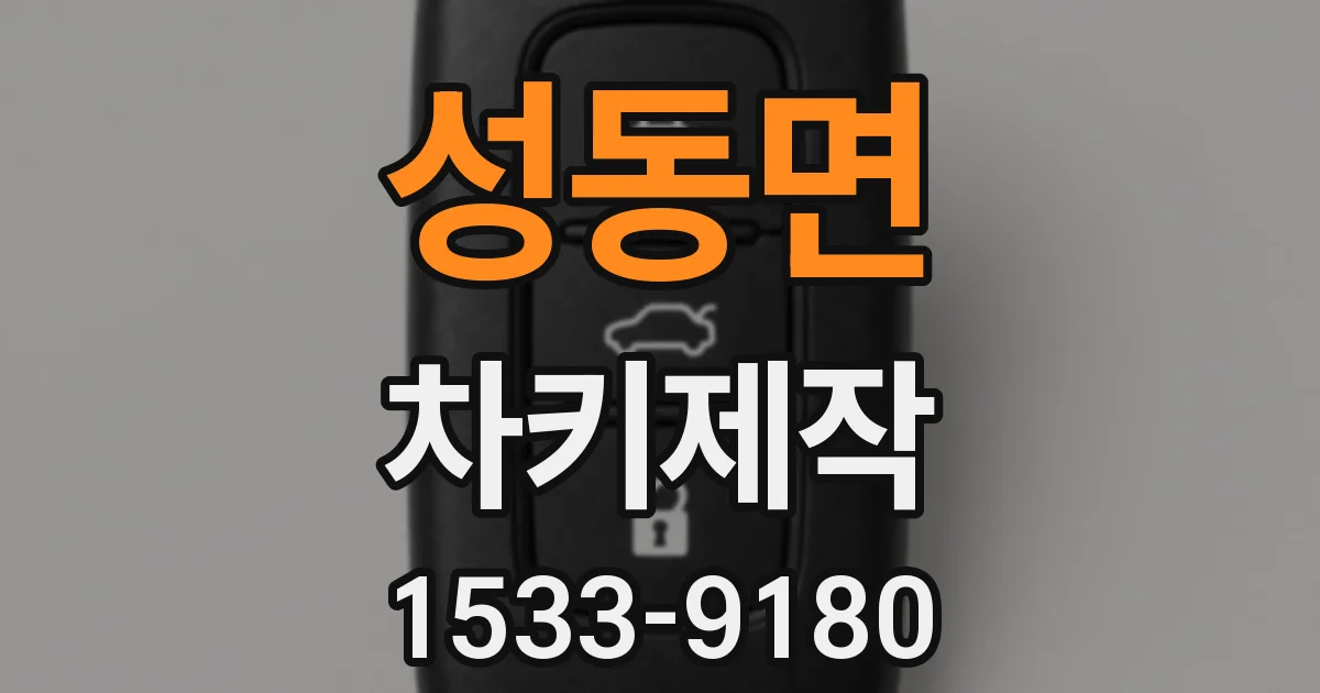 성동면 차키제작