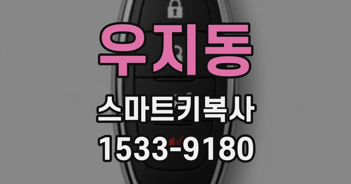 우지동 스마트키복사