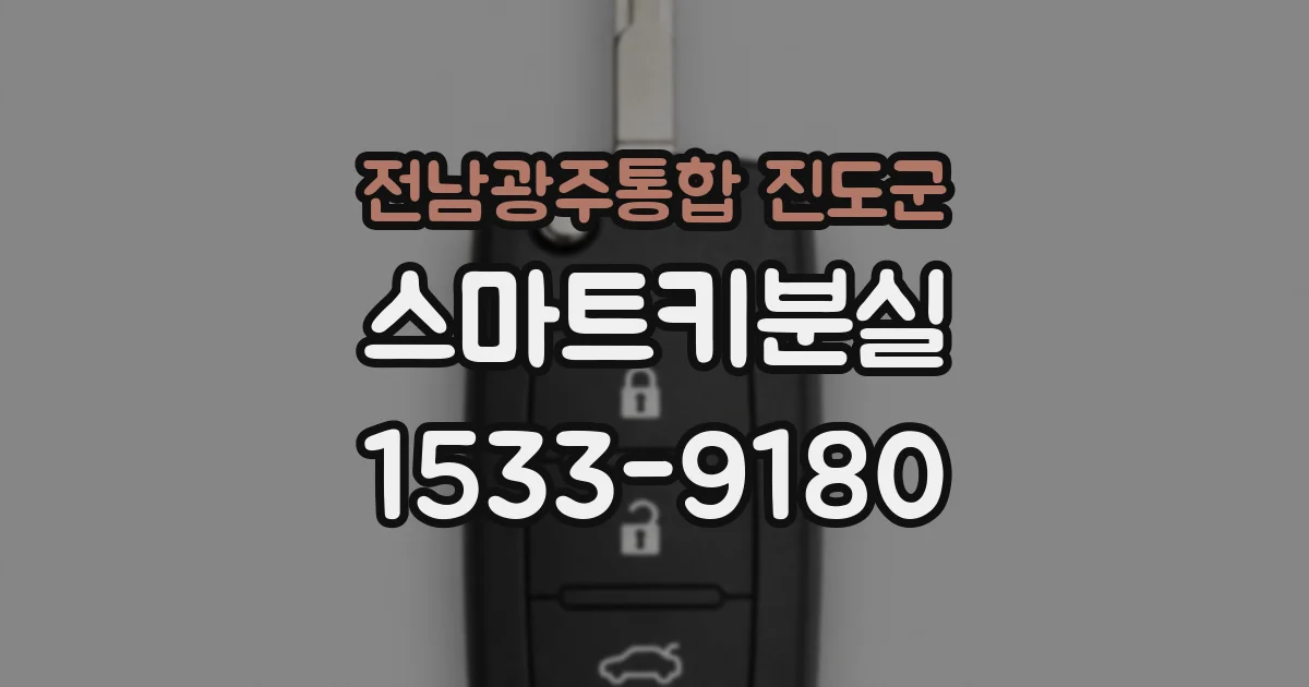 전남광주통합 진도군 스마트키분실