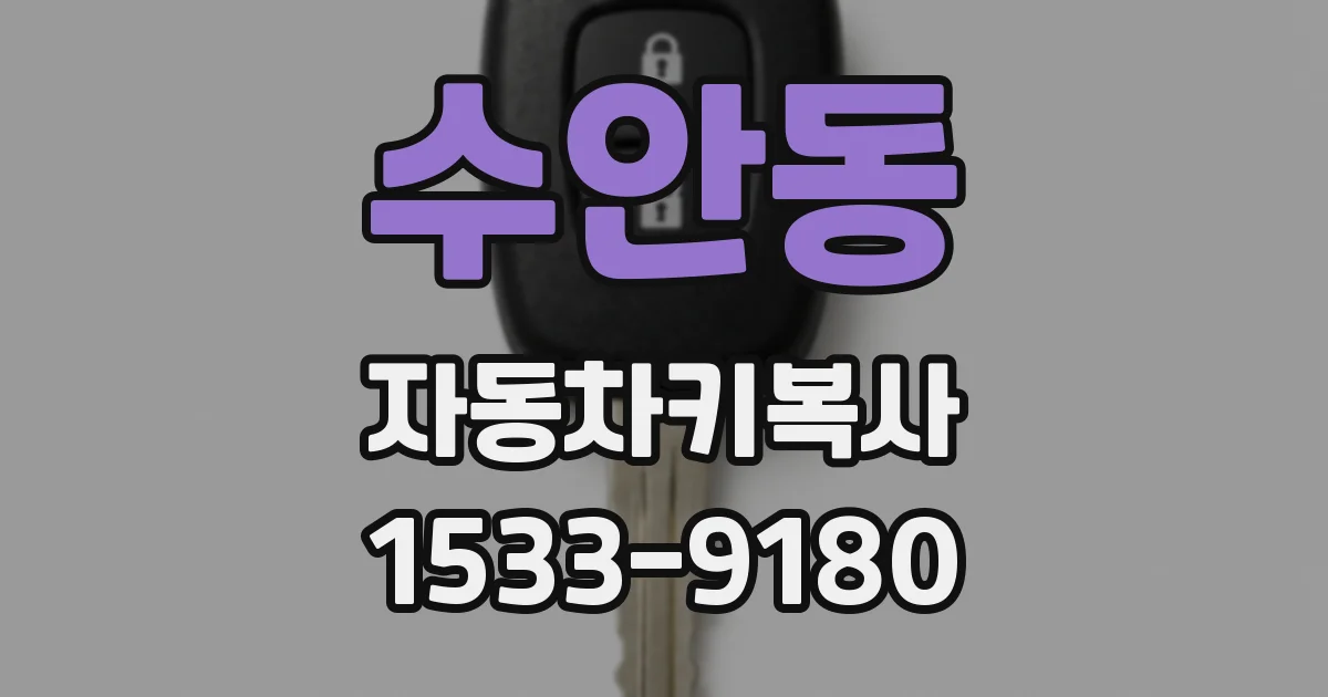 수안동 자동차키복사