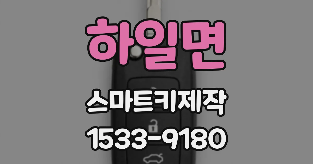 하일면 스마트키제작