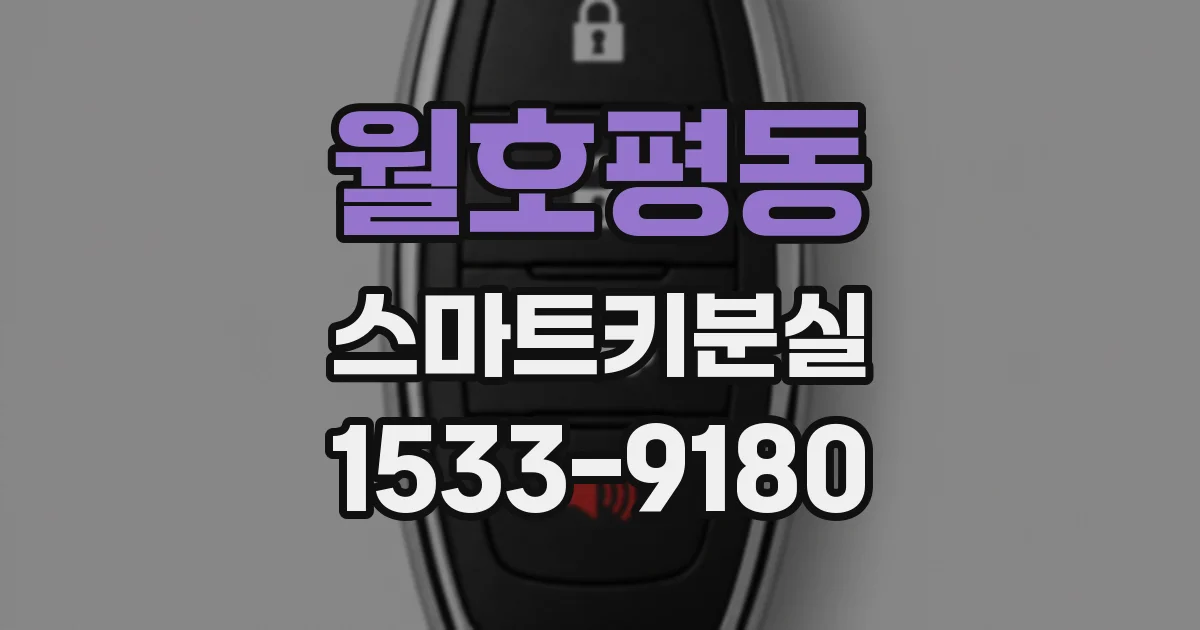 월호평동 스마트키분실