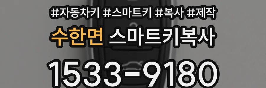 수한면 스마트키복사
