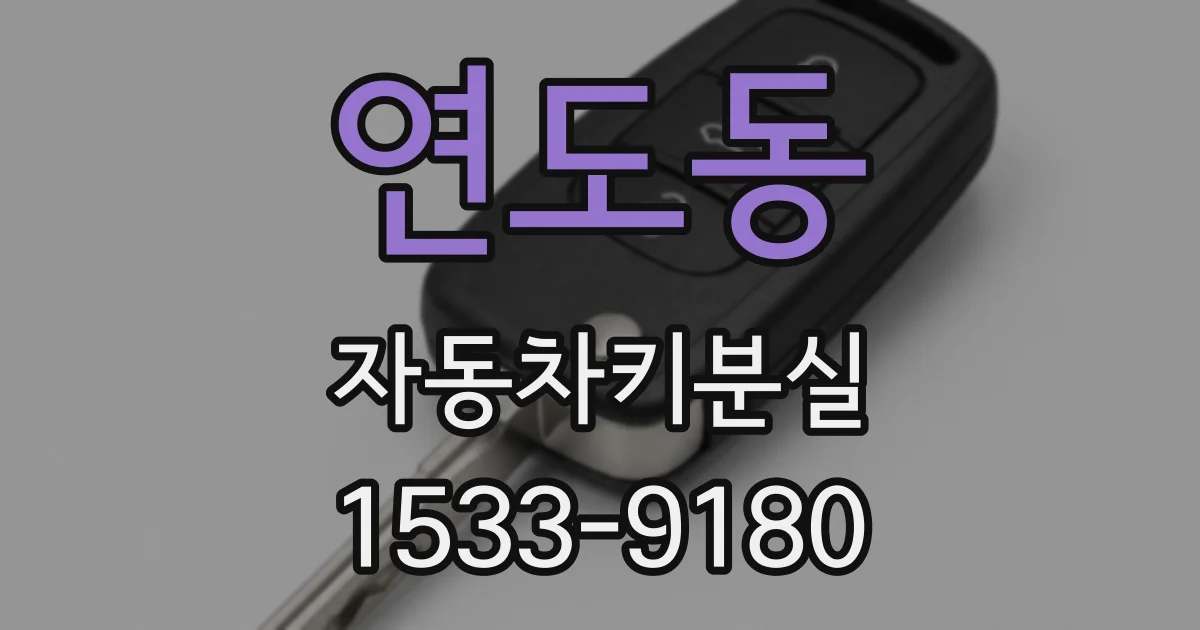 연도동 자동차키분실
