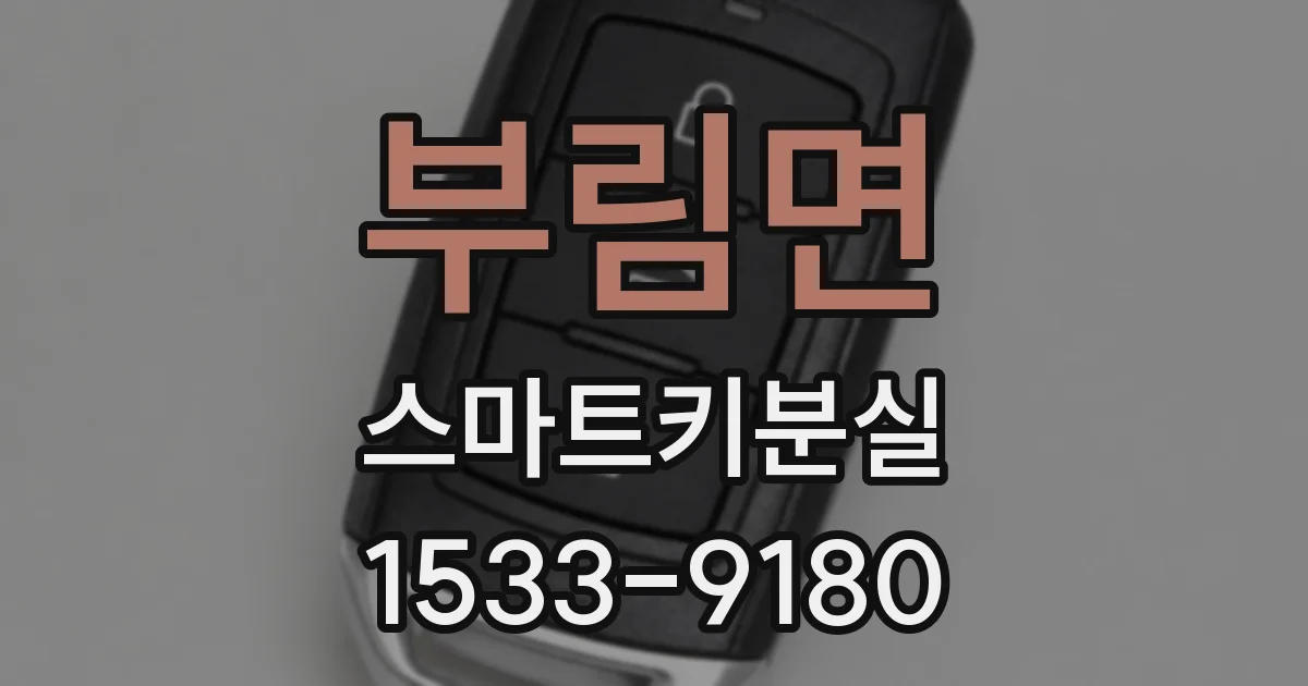 부림면 스마트키분실