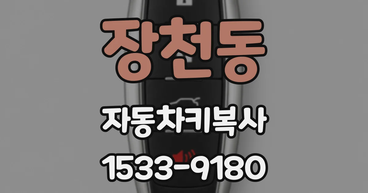 장천동 자동차키복사