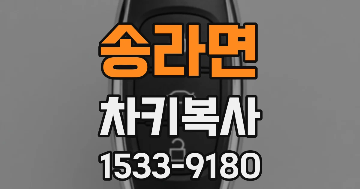 송라면 차키복사