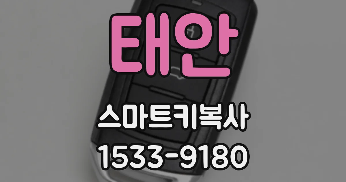 태안 스마트키복사