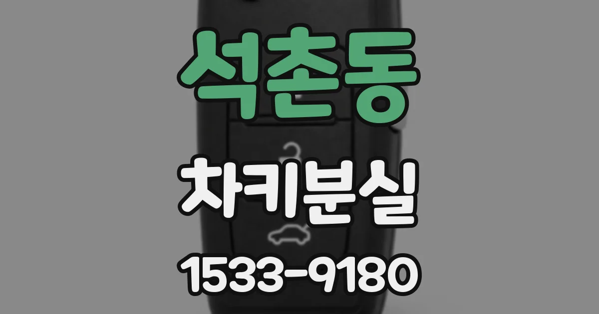 석촌동 차키분실