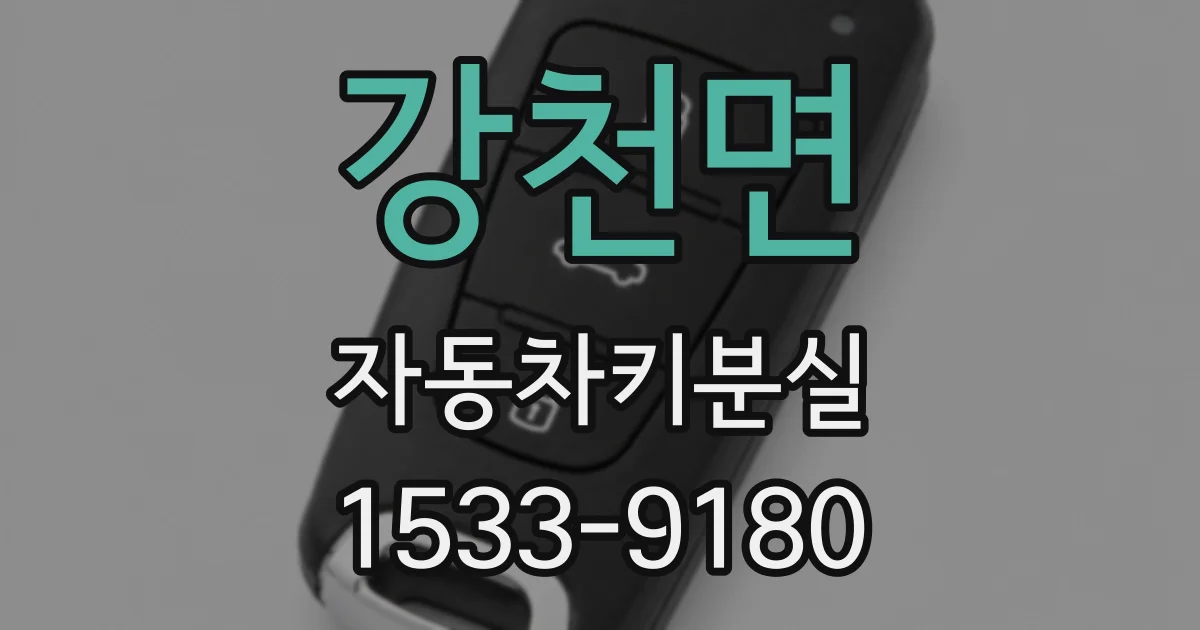 강천면 자동차키분실