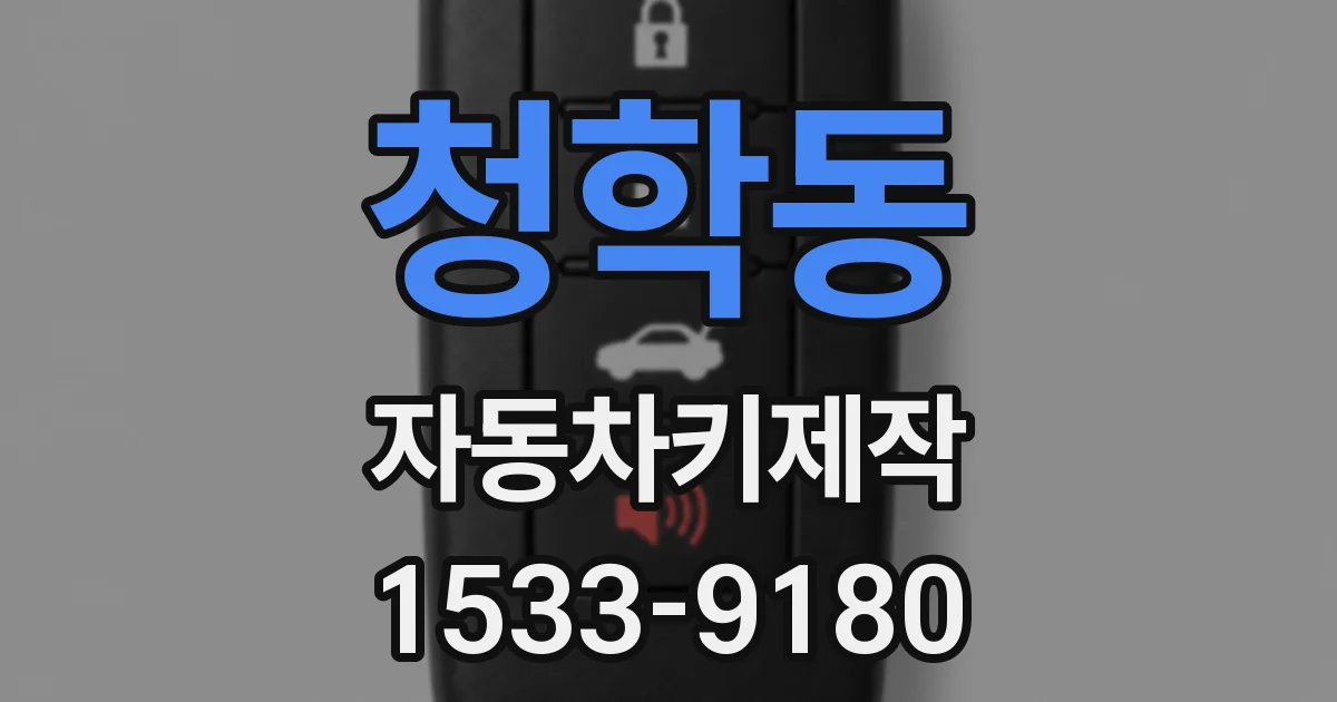 청학동 자동차키제작
