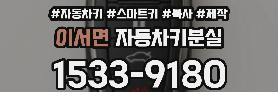 이서면 자동차키분실