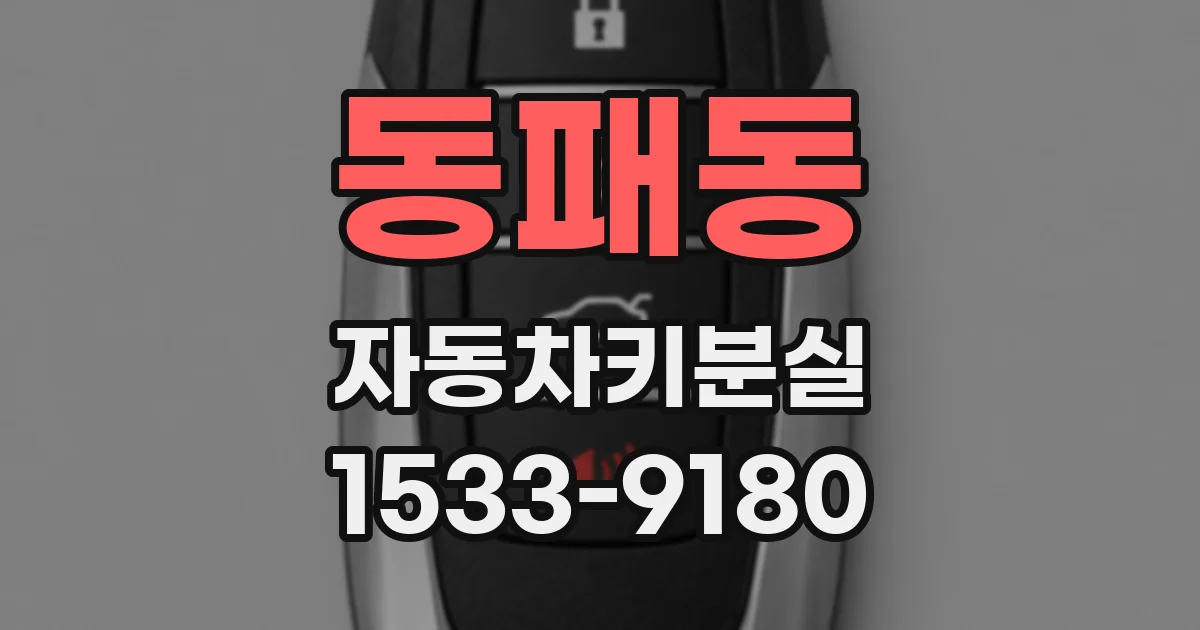 동패동 자동차키분실