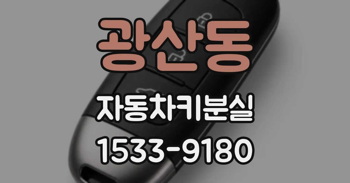 광산동 자동차키분실