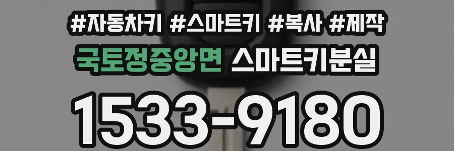 국토정중앙면 스마트키분실