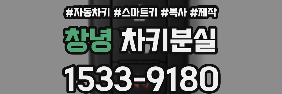 창녕 차키분실
