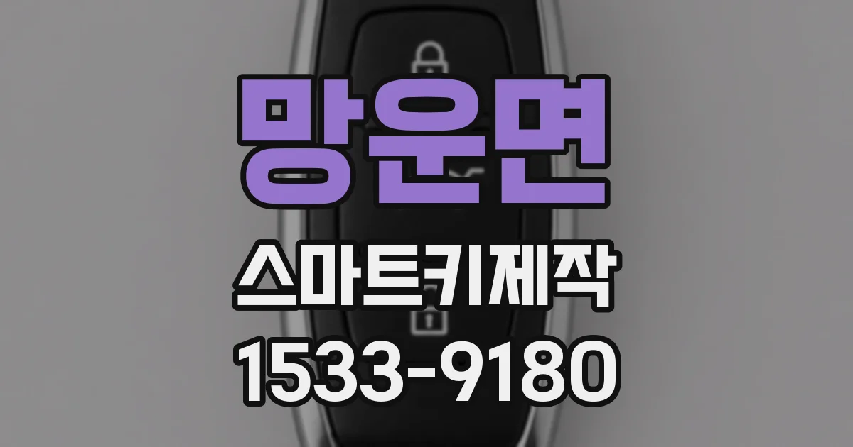 망운면 스마트키제작