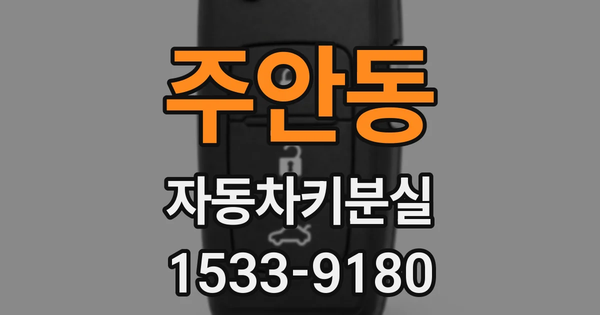 주안동 자동차키분실
