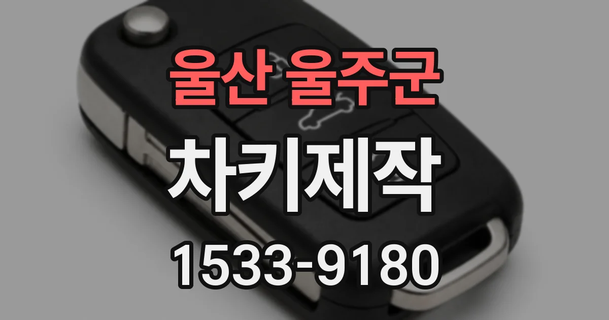 울산 울주군 차키제작